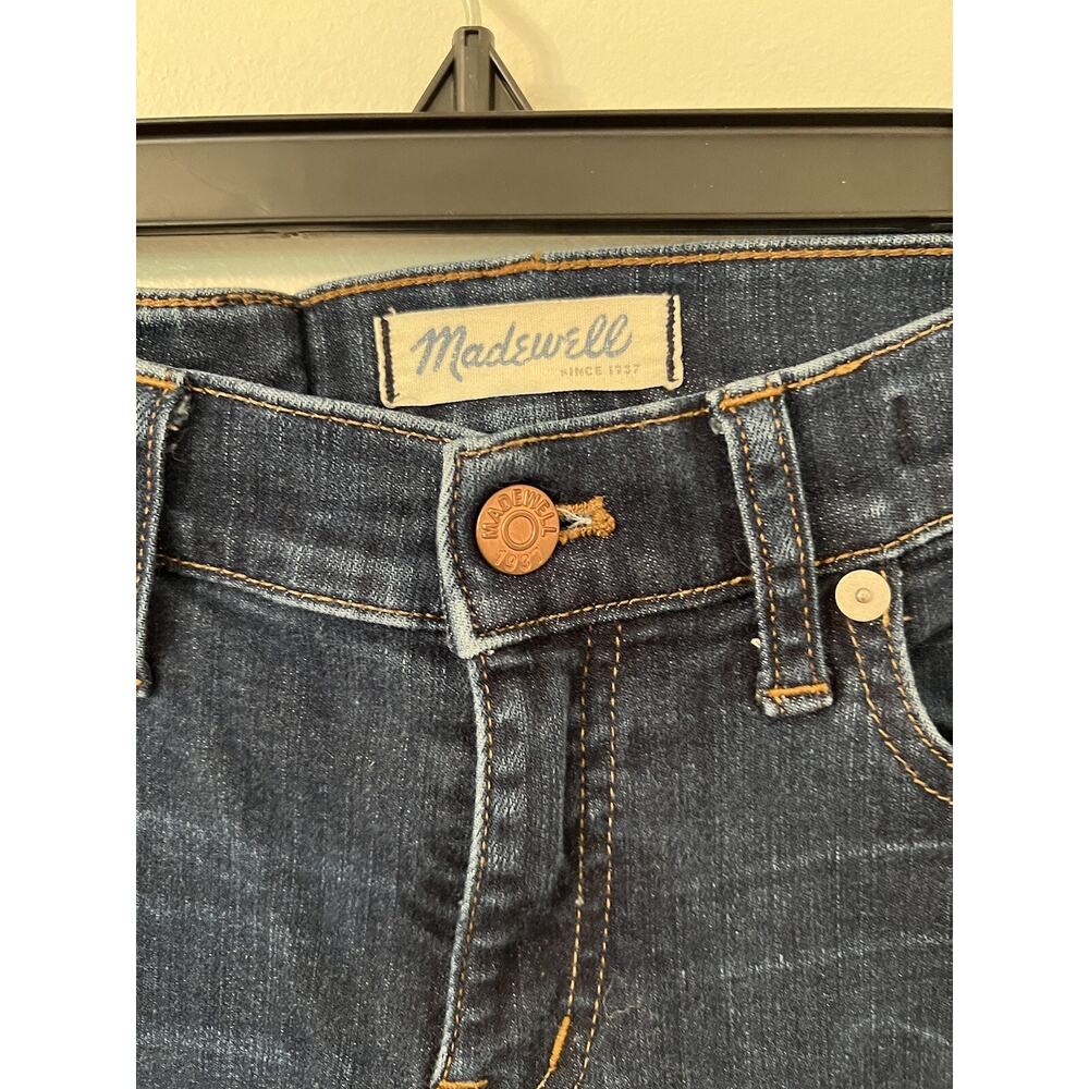 Madewell Women’s Jeans Size 25 Alley Straight Fit 26x29.5 stretch Dark Wash - Picture 5 of 11